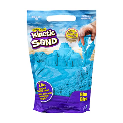 Kinetic Sand The Original Moldable Sensory Play Sand, Blue,...