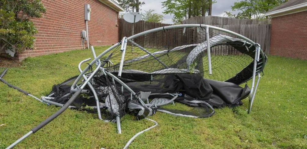 How to Keep Trampoline from Blowing Away