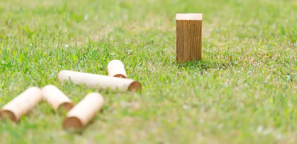 Equipment and Setup of Kubb