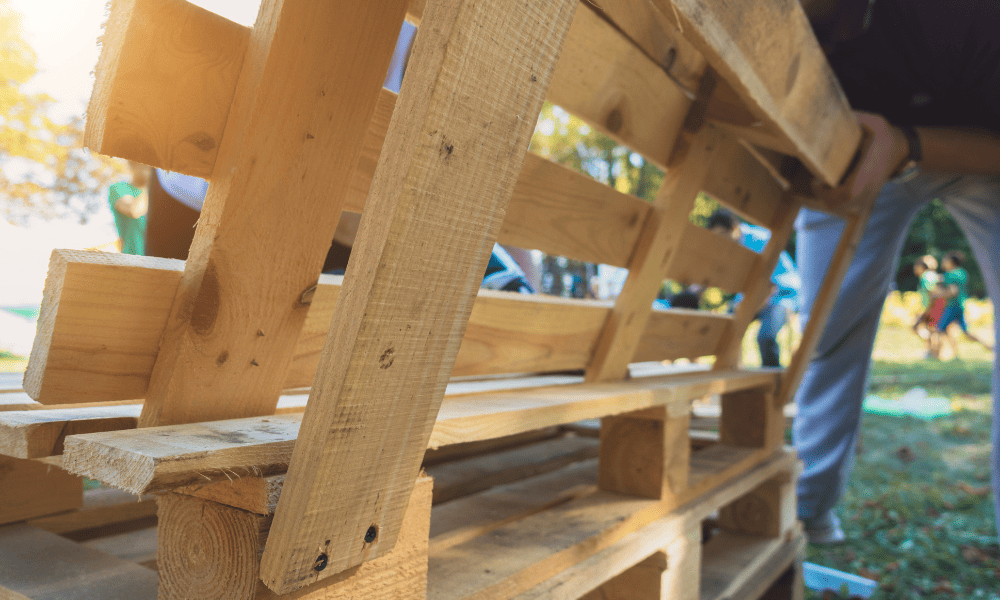 Repurposing Pallets for Outdoor Furniture