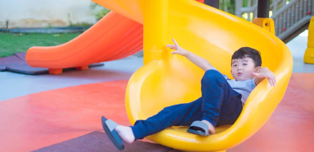 Slow Down A Playground Slide