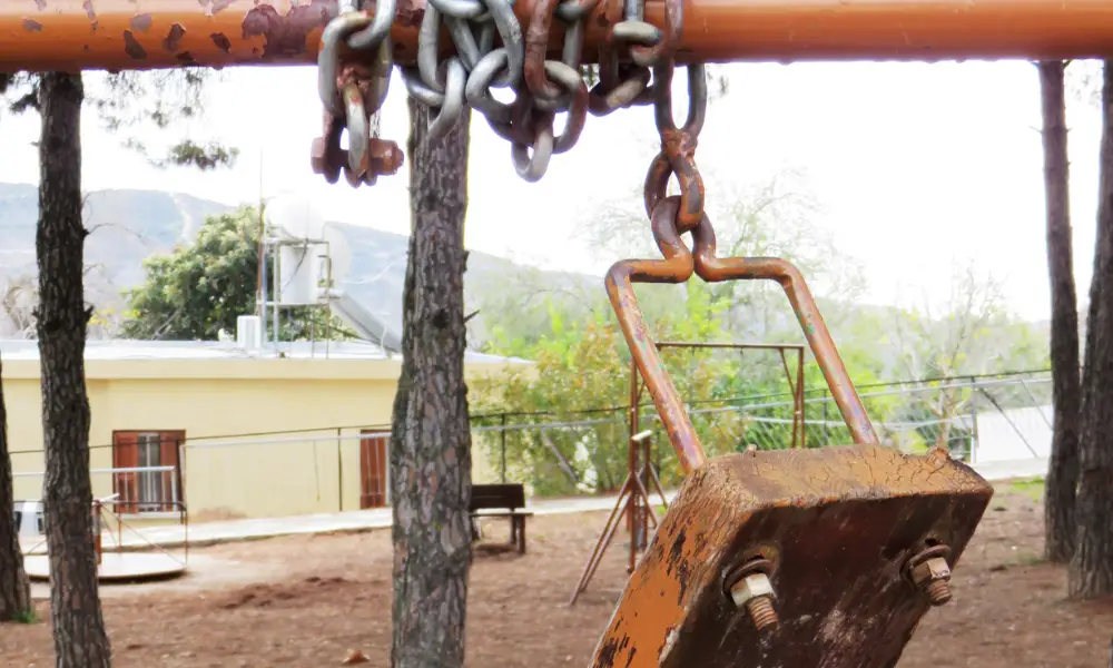 The Process of Dismantling Playground Equipment