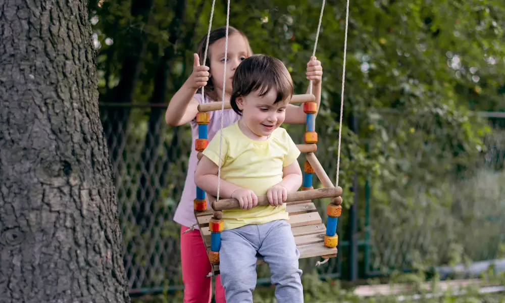 Hanging DIY Swings in Trees