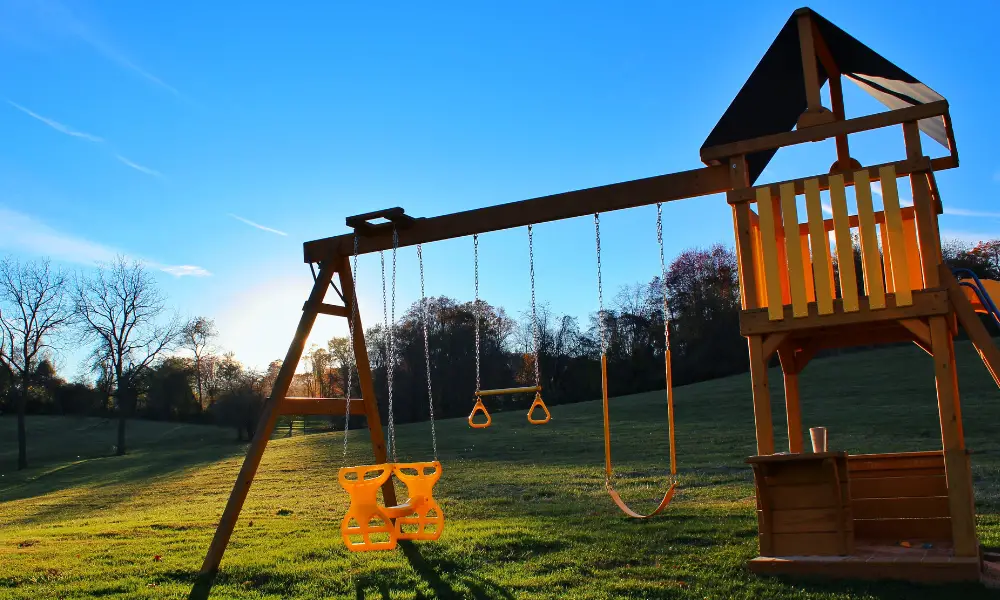 Location and Foundation of Swing Set