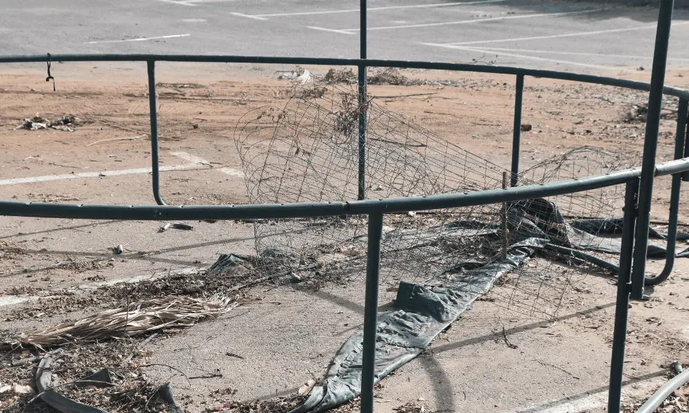 Removing The Safety Pad Or Cover Of A Trampoline