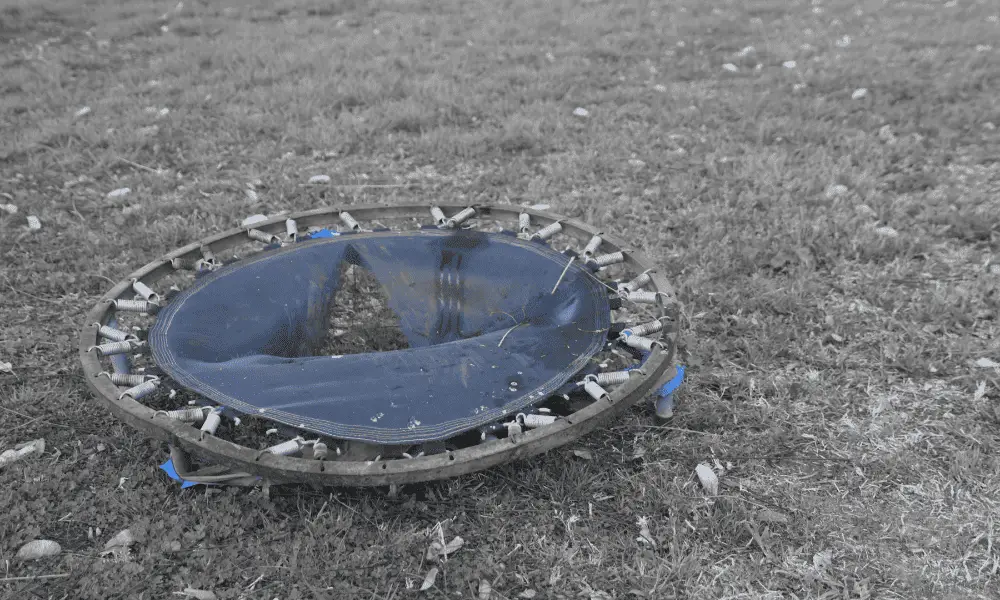 Preparing The Trampoline For Dismantling