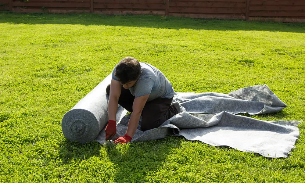 Installing Landscape Fabric or Geotextile Barriers