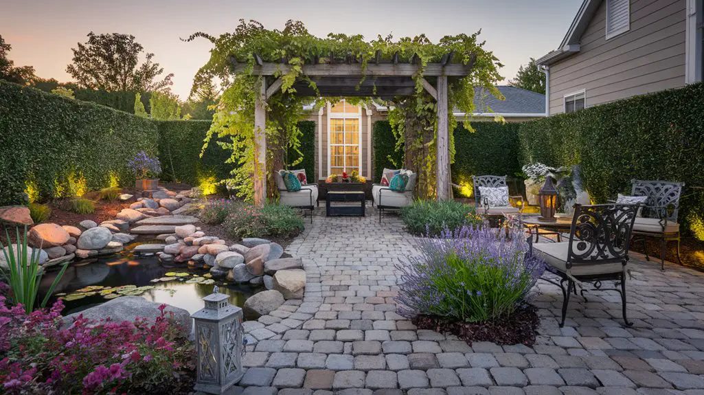 artful landscaping backyard transformation