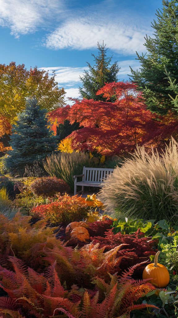 autumn garden color transformation