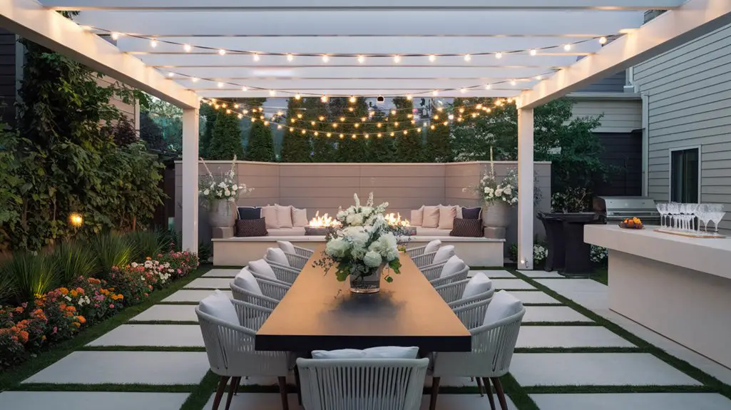 chic outdoor gathering spaces