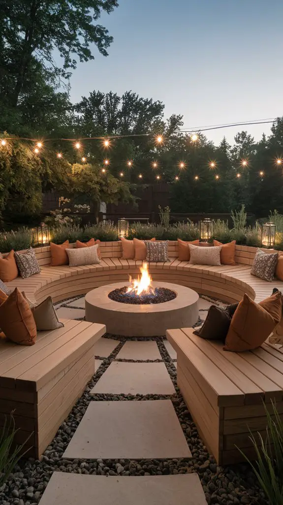 circular seating arrangement design
