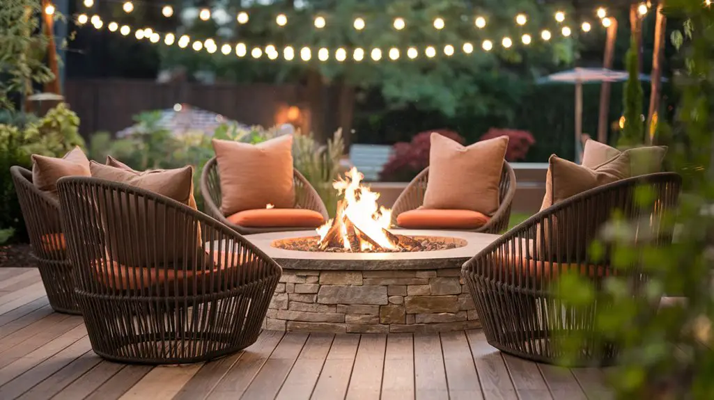 fire pit seating design