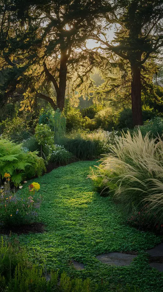 lush green tree tops