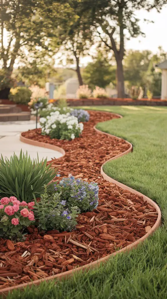 mulch suppresses weed growth