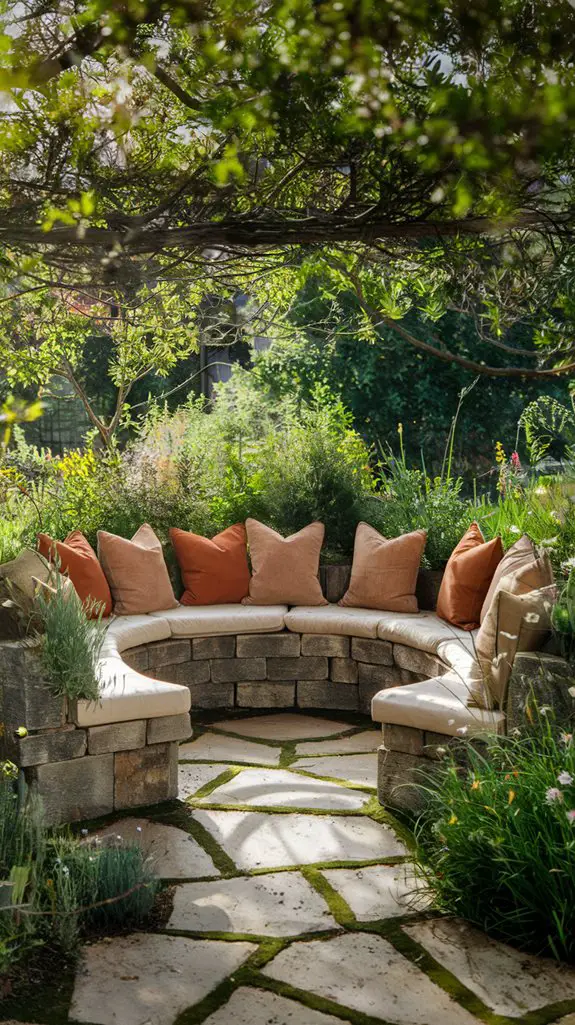 natural outdoor seating space