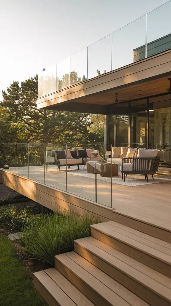 sleek contemporary outdoor design