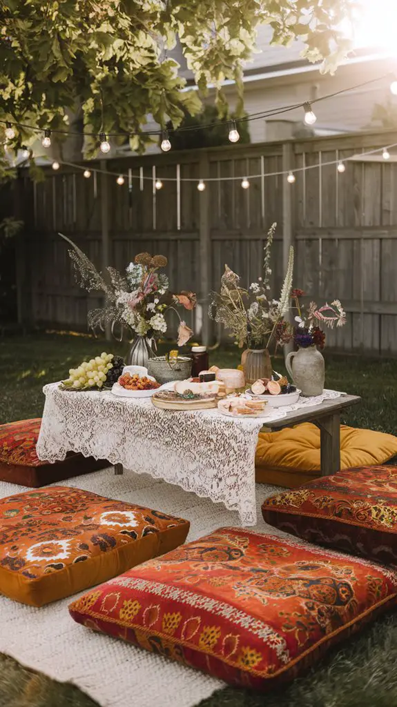 stylish outdoor gathering setup