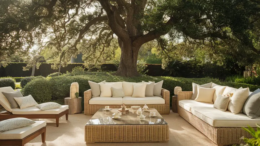 stylish outdoor relaxation spaces