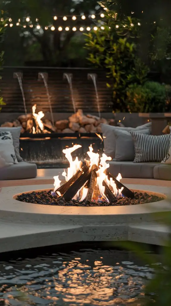 water enhanced fire pit