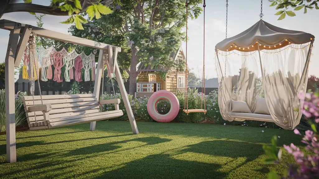 whimsical backyard swing designs