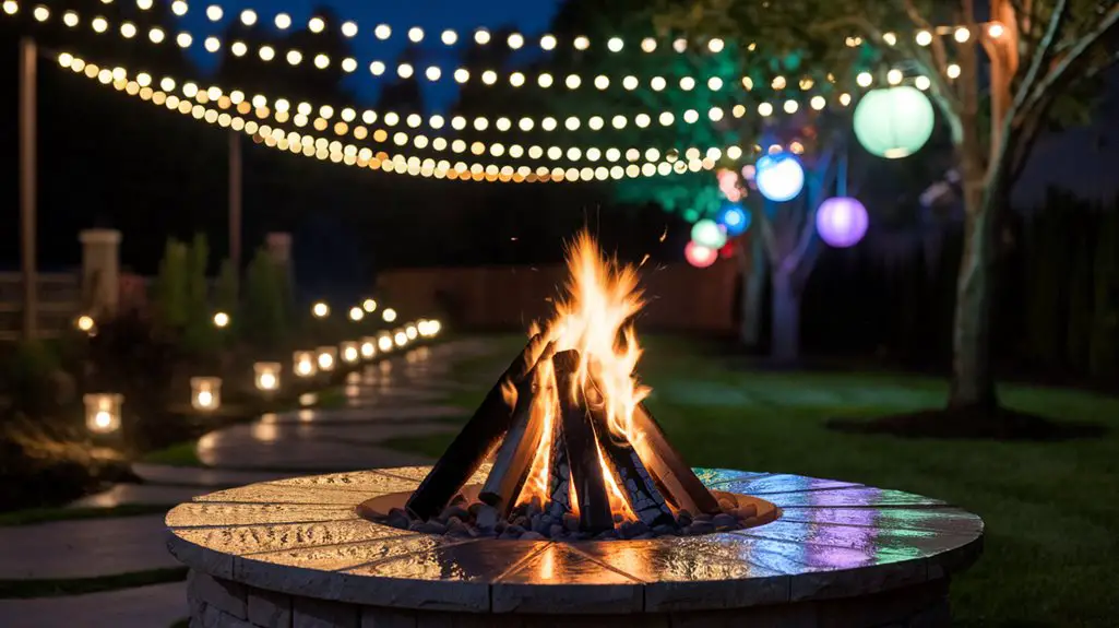 Creative Lighting Options for Backyard Fire Pits