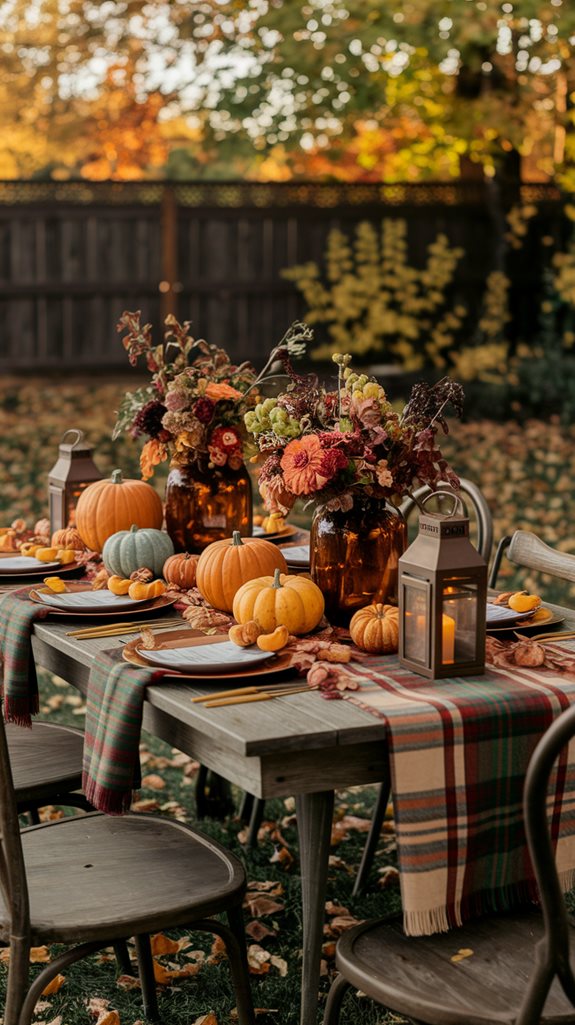backyard harvest gathering decor