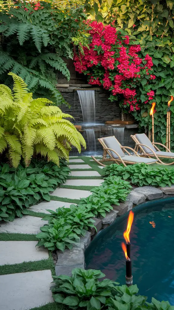 backyard water feature paradise