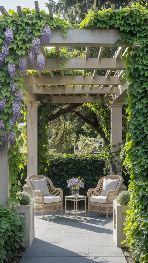 climbing plants provide shade