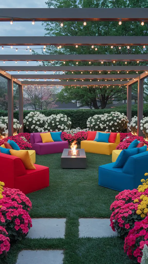 colorful outdoor lounge furniture