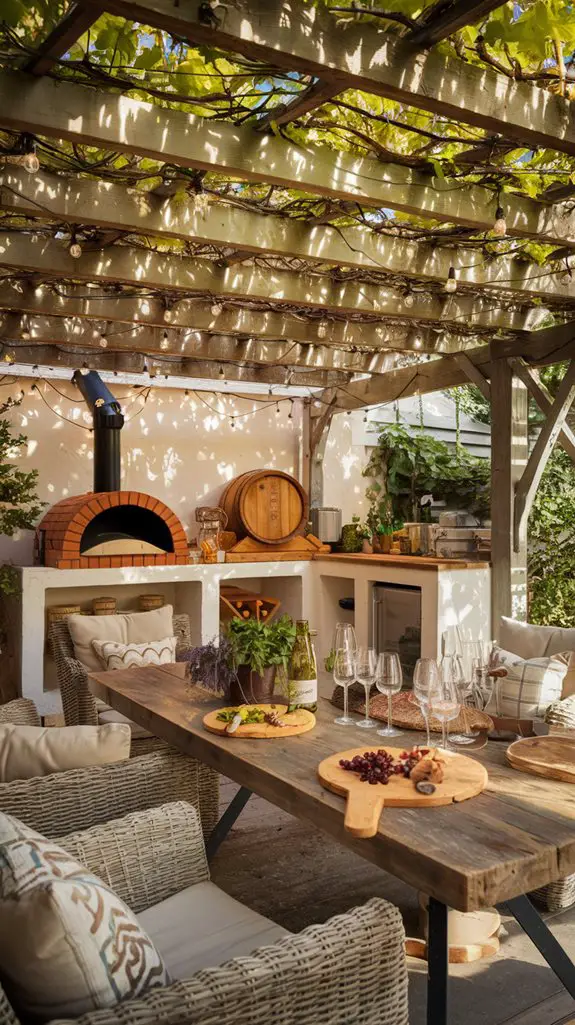 comfortable outdoor relaxation space