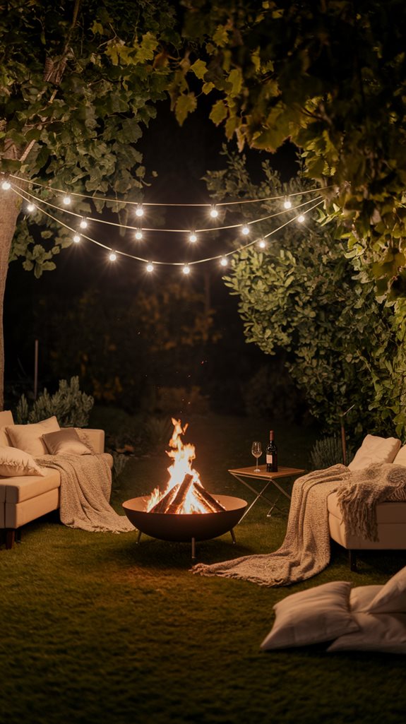 cozy outdoor gathering spot