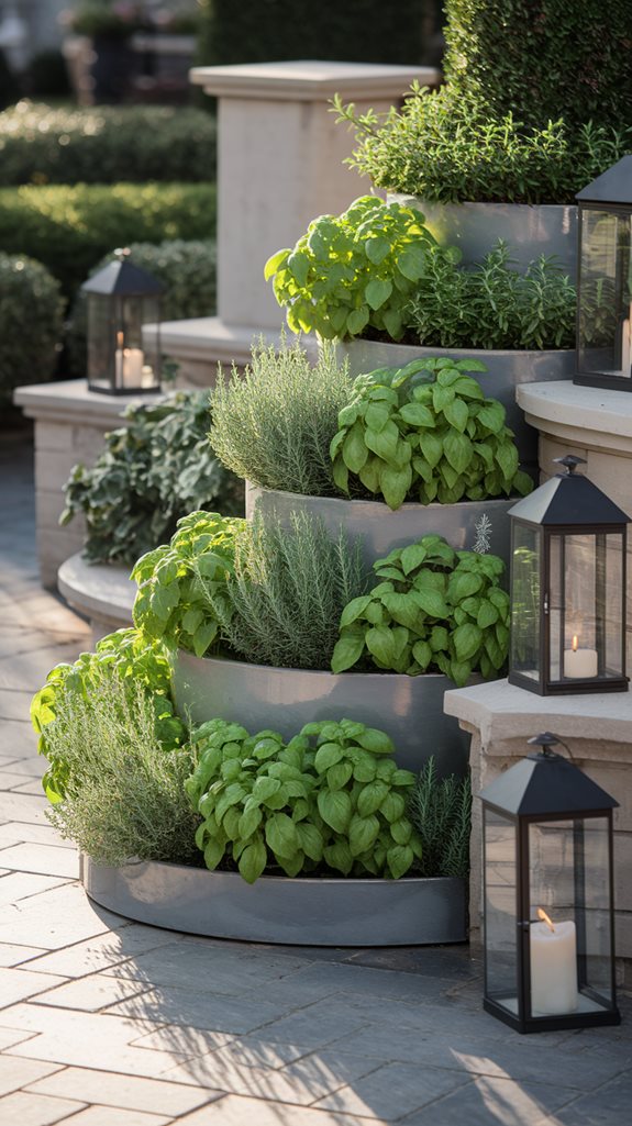 creative multi level garden displays