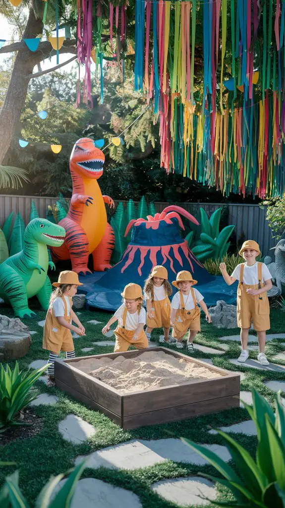 dinosaur themed play area