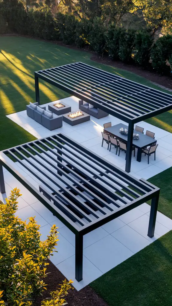 distinct entertainment areas created