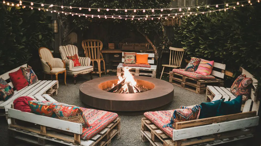 diy fire pit seating ideas