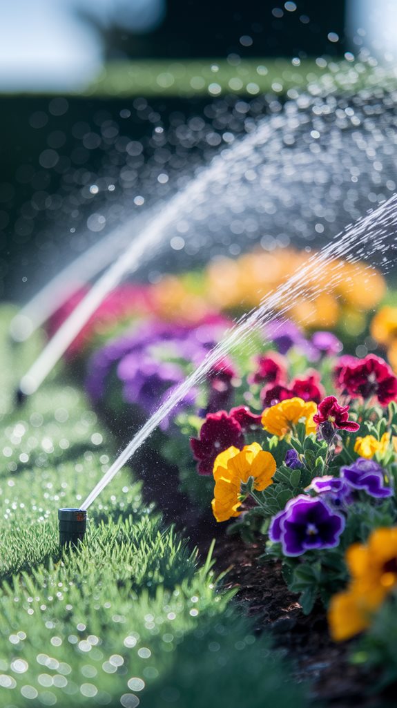 effective lawn and flower watering