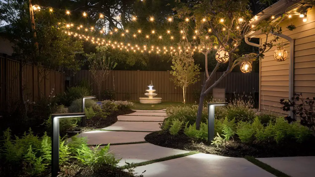 energy efficient backyard lighting