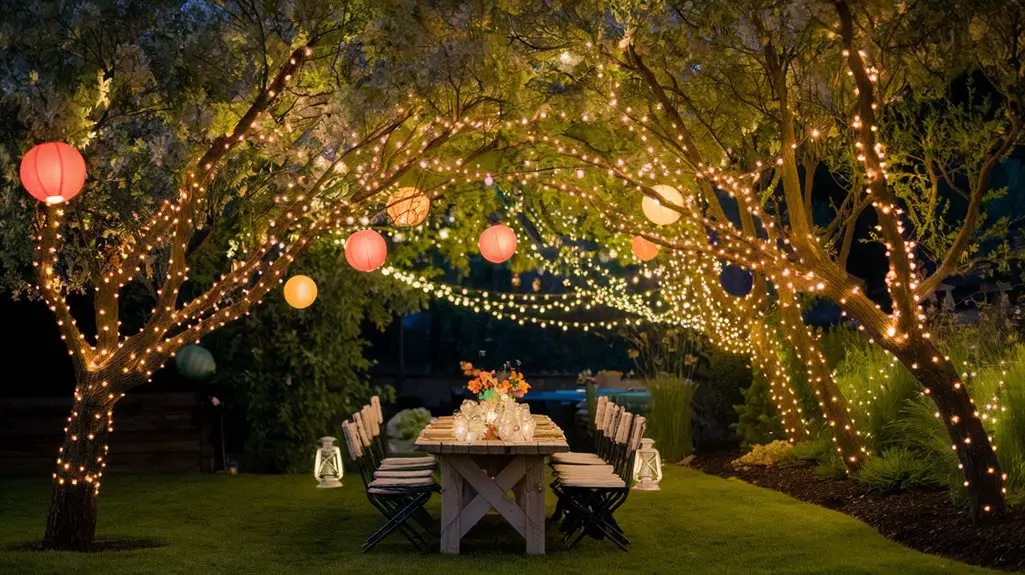 enhance backyard gathering ambiance