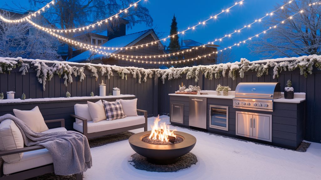 enhance winter backyard entertainment