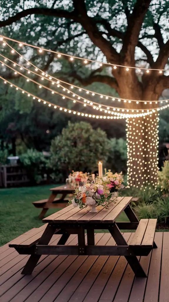evening ambiance with lights