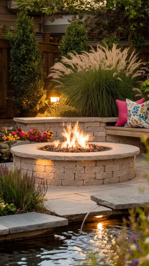fire pit landscaping enhancements