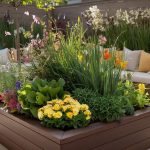 Raised Garden Beds Featuring Built-in Seating Solutions