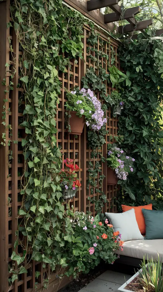 instant privacy with plants