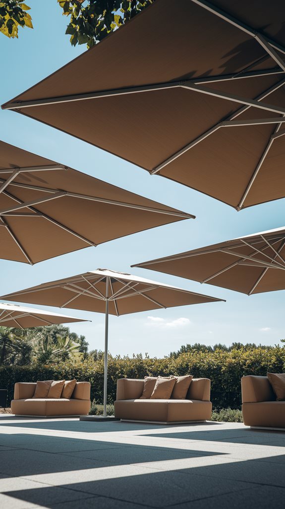 large rectangular patio umbrellas