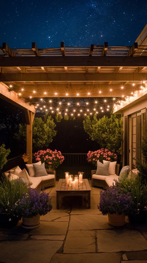 magical evening ambiance lights