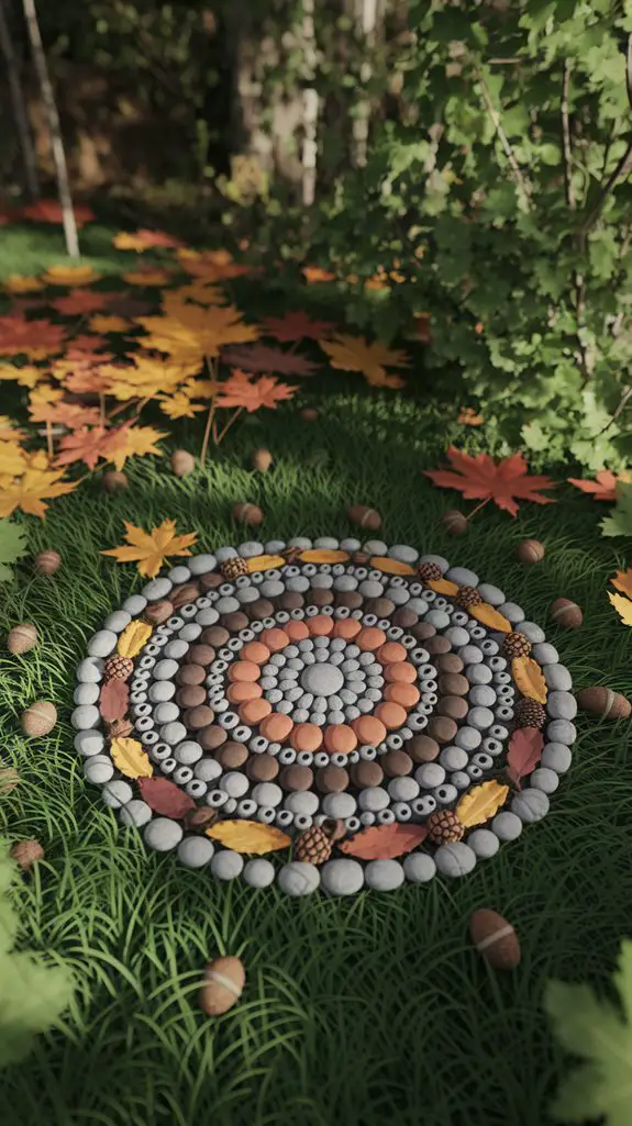 nature inspired mandala creation