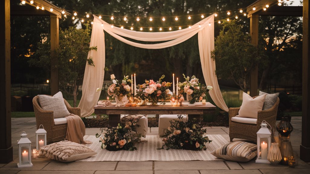 patio decoration for events