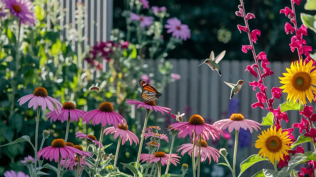 pollinator friendly backyard garden
