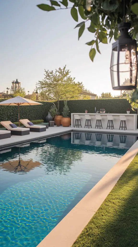 relaxation by the pool