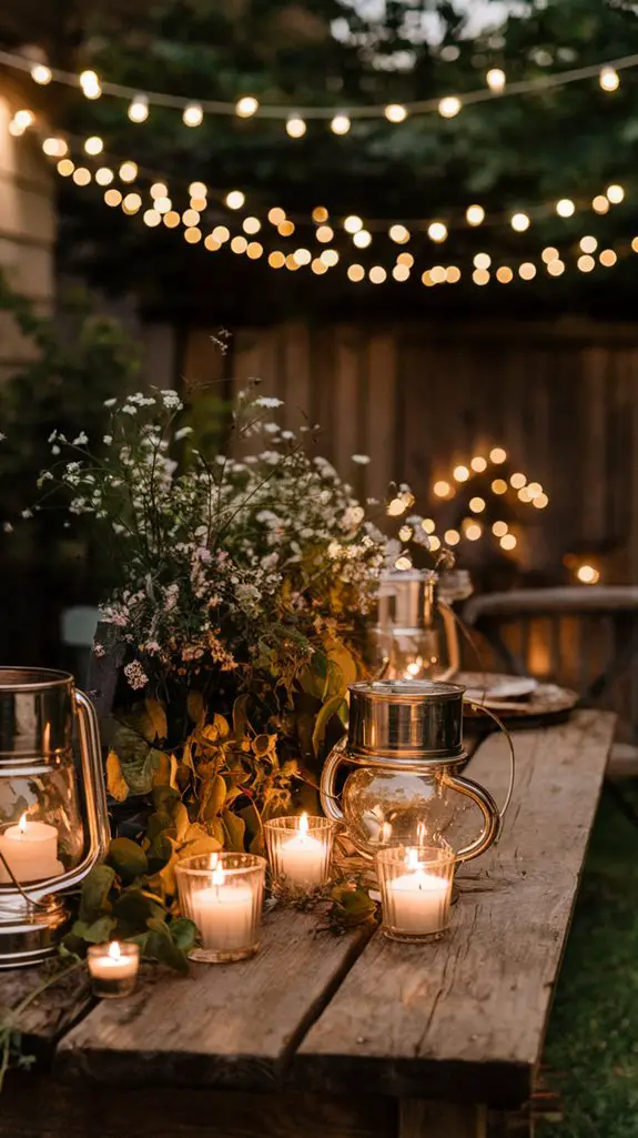 romantic ambiance with candles
